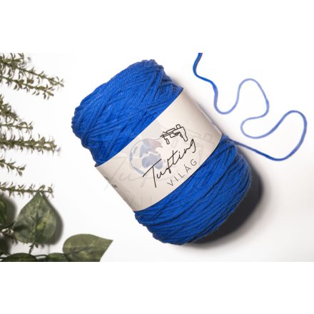 034 - Bright blue acryl yarn 400 grams