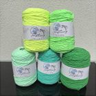 087 - Neon Yellow acryl yarn 400 grams