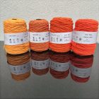 088 - Fiery orange acryl yarn 400 grams