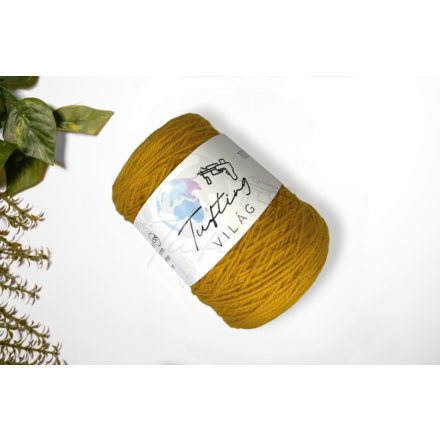 15 - Mustár gyapjú fonal 500 gramm