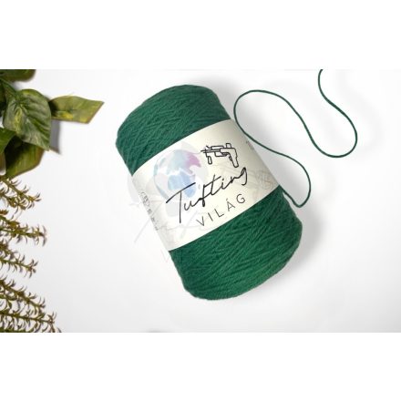 22 - Borókazöld gyapjú fonal 500 gramm