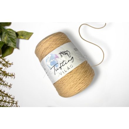 38 - Világosbarna gyapjú fonal 500 gramm