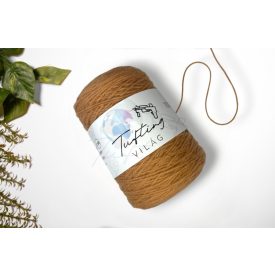 40 - Csikóbarna gyapjú fonal 500 gramm