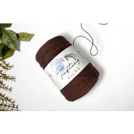 45 - Sötétbarna gyapjú fonal 500 gramm