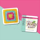 50 horgolt négyzet kártyákon