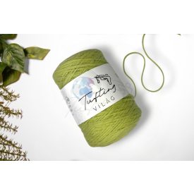 52 - Limezöld gyapjú fonal 500 gramm