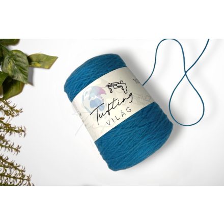 60 - Kék gyapjú fonal 500 gramm