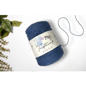 64 - Szilvakék gyapjú fonal 500 gramm