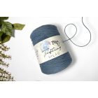 65 - Acélkék gyapjú fonal 500 gramm