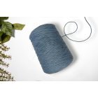 65 - Acélkék gyapjú fonal 500 gramm