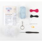 Eli, az elefánt - mini amigurumi kulcstartó készlet