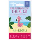 Flo, a flamingó - mini amigurumi kulcstartó készlet