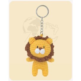 Levi, az oroszlán - mini amigurumi kulcstartó készlet