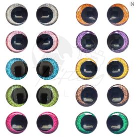 Csillámos biztonsági szem nagy pupillás 35 mm