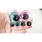 Csillámos biztonsági szem 10 mm