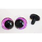 Glitteres biztonsági szem nagy pupillás 20 mm