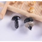 Fekete biztonsági szem 6 mm