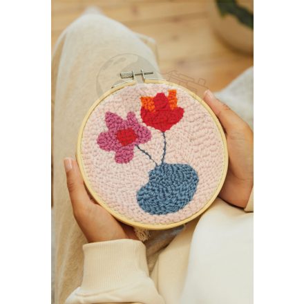 DMC Punch needle kit - Gentle Flowers