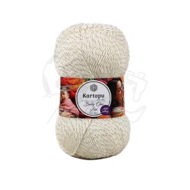   04. Baby One Lux K010-AL - Törtfehér/arany Csillogós akril fonal