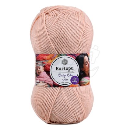 12. Baby One Lux K1873 - Pasztell Rózsaszín Csillogós akril fonal