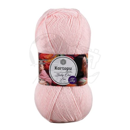 13. Baby One Lux K255 - Világosrózsaszín Csillogós akril fonal