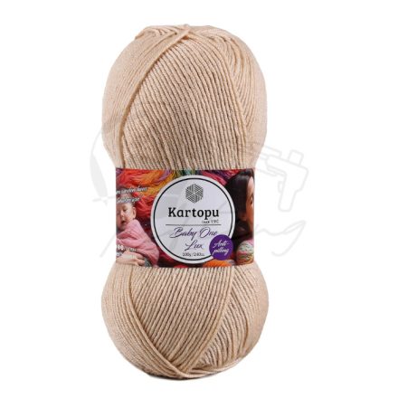 07. Baby One Lux K855 - Világosbarna Csillogós akril fonal