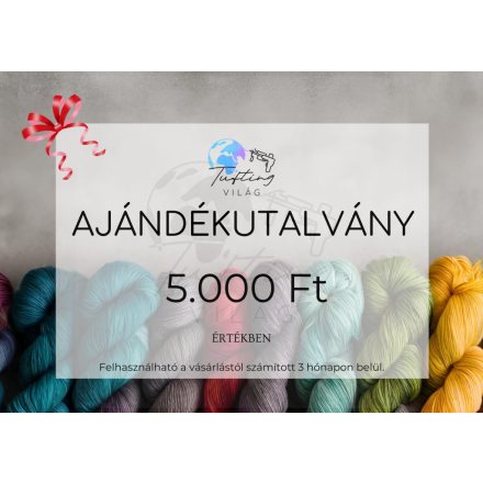 1. Ajándékutalvány - 5.000 Ft