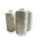 High-strength white sewing thread