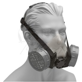 Ikerszűrős félálarc